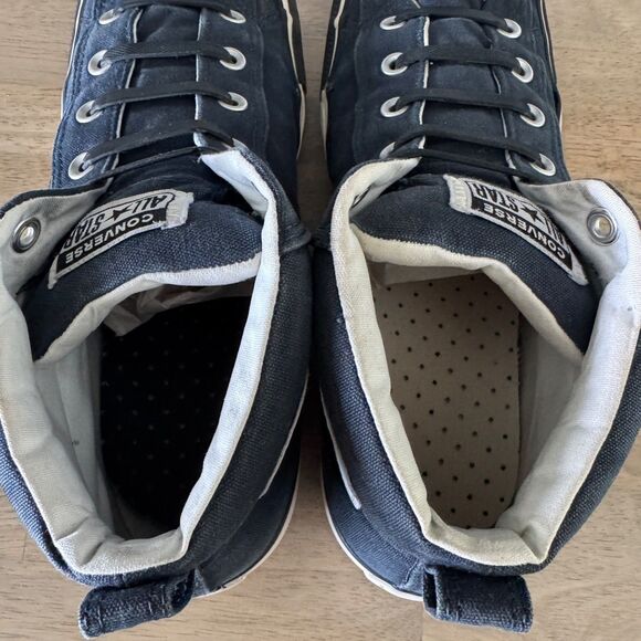 Converse All Star Chuck Taylor High Top Dark Blue Rubber Laces 166337F Mens 12 - Picture 10 of 12